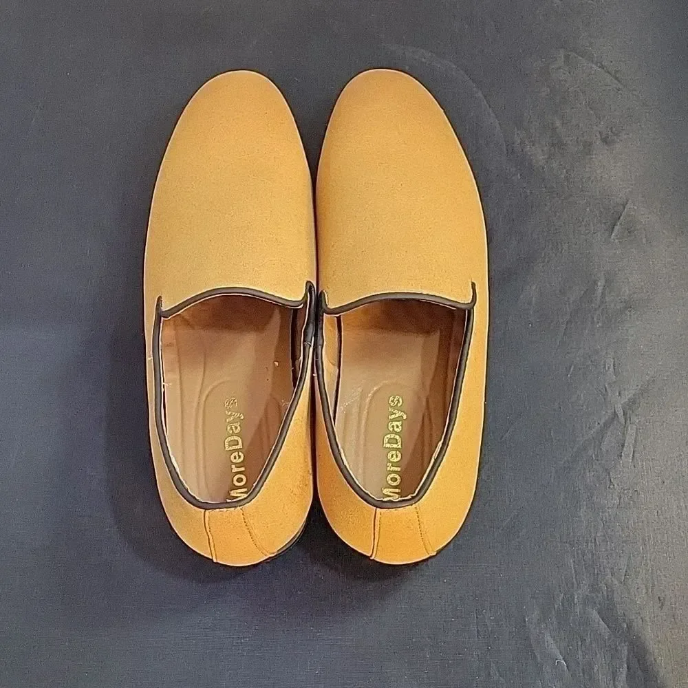 BRAND NEW MORE DAYS SUEDE ALMOND TOE SLIP-ON WOMEN